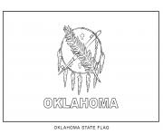 Printable oklahoma flag US State coloring pages