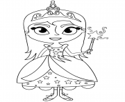 Printable fairy princess 2 coloring pages