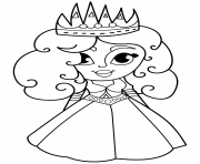 Printable cartoon princess coloring pages