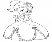 Printable daughter of queen princess coloring pages