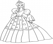 Printable princess daughter of king coloring pages