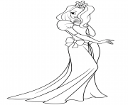 Printable pretty princess coloring pages