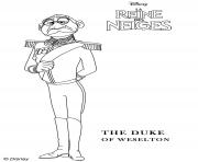 Printable Duke of Weselton from Frozen 2 coloring pages