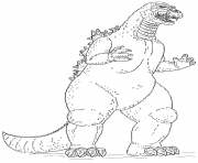 Printable Godzilla Monster coloring pages