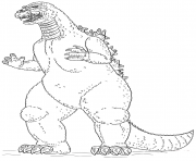 Printable Godzilla Fictional Monster coloring pages