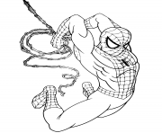 Printable Spider Man created by Stan Lee and Steve Ditko coloring pages