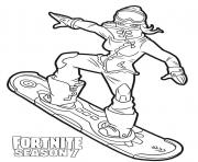 Printable Powder skin from Fortnite Season 7 coloring pages