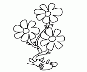 Printable children flower coloring pages