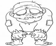 Printable Zombie Kids coloring pages