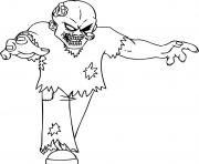 Printable scary zombie eye out coloring pages