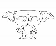 Printable Dobby is a house elf in the Harry Potter coloring pages