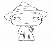 Printable Minerva McGonagall Head of Gryffindor House at Hogwarts coloring pages
