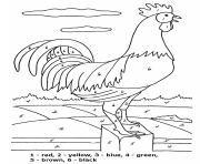 Printable fowl anter number coloring pages