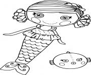 Printable Lalaloopsy Mermaid coloring pages