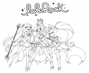 Printable LoliRock Girls coloring pages