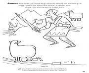 Printable Ammon astonished King Lamoni by serving him and saving his sheep coloring pages