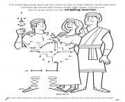 Printable Connect the dots to draw armor on the stripling warrior coloring pages