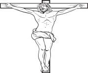Printable jesus crucified coloring pages