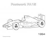 Printable F1 Footwork Fa15 1994 coloring pages