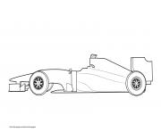 Printable F1 Car White Label coloring pages