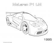 Printable Mclaren F1 Lm 1995 coloring pages