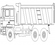 Printable dump truck coloring pages