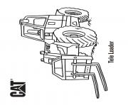 Printable tele loader truck coloring pages