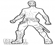 Renegade Raider Skin From Fortnite Season 1 Coloring Pages Printable