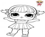 Printable Cheer Captain LOL from series 1 Spirit club coloring pages