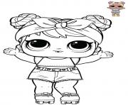 Printable Dawn Lol doll from Opposites Bluc Series 3 Wave coloring pages