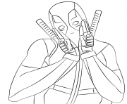 Printable deadpool omg coloring pages