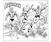 Printable Aquaman Super Hero for Kids coloring pages