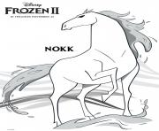 Printable Nokk Horse from Frozen IIs coloring pages