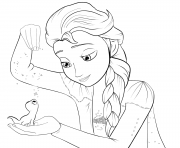 Printable Frozen 2 Free Printable Elsa and Bruni coloring pages