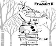 Printable Frozen 2 Olaf coloring pages