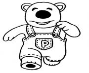 Printable poby from Pororo coloring pages