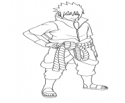 Printable Sasuke Uchiha is a fictional character in the Naruto manga coloring pages