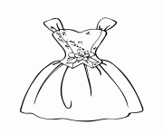 Printable barbie dress coloring pages