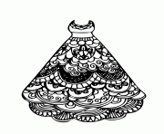 Printable lace dress coloring pages