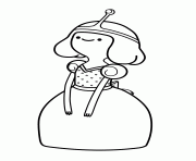 Printable princess bubblegum young lady coloring pages