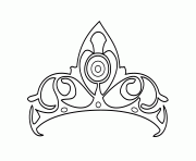 Printable girl s crown coloring pages