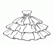Printable wedding dress coloring pages