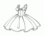 Printable beautiful dress coloring pages