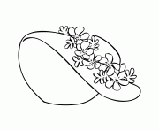Printable pretty girls hat coloring pages