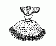Printable pretty dress young woman coloring pages