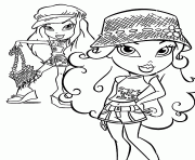 Printable bratz young woman coloring pages