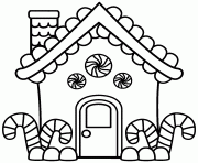 Gingerbread House Coloring Pages Printable