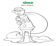 Printable Merry Whatever Grinch coloring pages