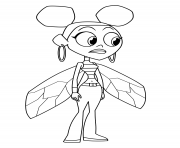 Printable Bumblebee teen titans go bee coloring pages