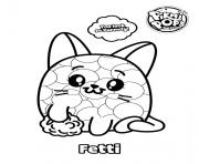 Printable Pikmi Pops Cat Fetti coloring pages